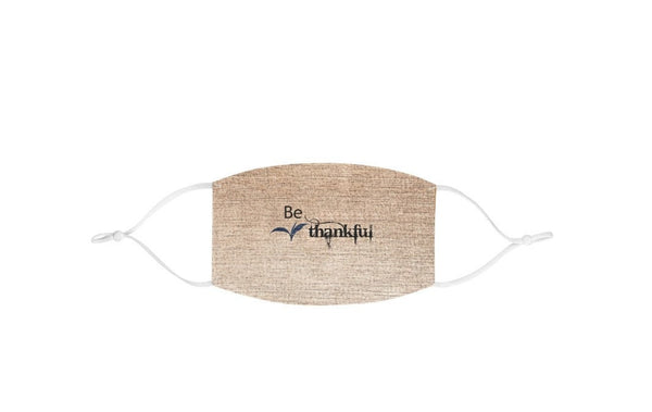 Be Thankful Denim,Fleece Look  Realistic Washable  Fabric Mask for adults/kids. Reusable Washable, Thoughtful Funny Valentine&#39;s Gift