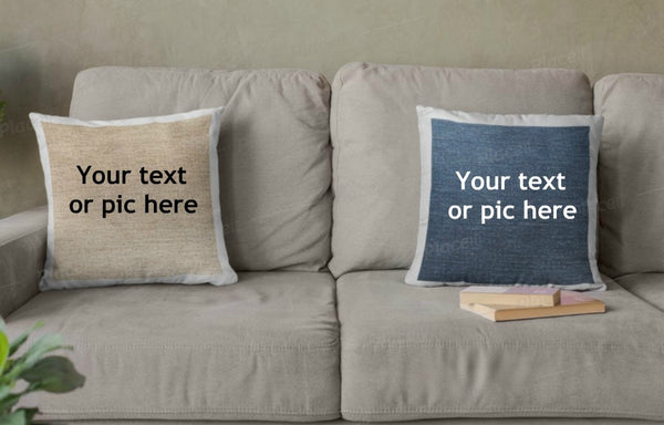 Personalized 3D Print Cushion & Cover in  Canvas, Suede, Satin, Trendy Stylish homedecor,Christmas,Birthday/Graduation/Anniversary Gift