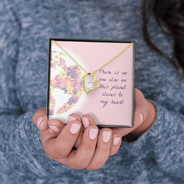 Dancing Heart Pendant Necklace,white or yellow gold, Graduation Gift,Mother&#39;s Day Gift,Birthday Gift,Engagement Gift,Gifts for her/Fiancee