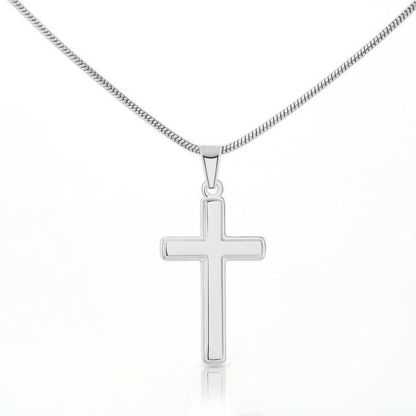 Simple Cross Pendant Necklace,white gold,Adjustable Chain,lobster clasp,thanksgiving,christmas,birthday,graduation,anniversary gift, Unisex.