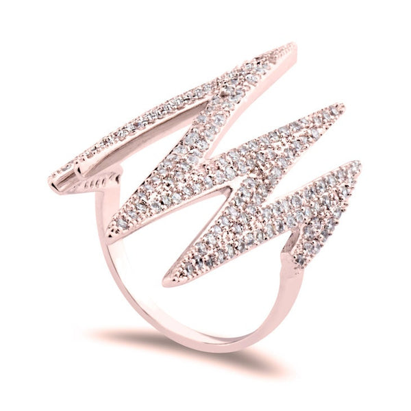 For Her Heartbeat Ring with/out Zirconia,Sterling Silver/24K Gold/Rose Gold,Graduation Gift,Mother&#39;s Day Gift,Birthday Gift,Engagement Gift