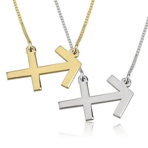 Sagittarius Zodiac Sign Pendant Necklace - Sterling Silver,24K Gold/Rose Gold Plating, Valentine/Birthday/Anniversary/Friends Gift