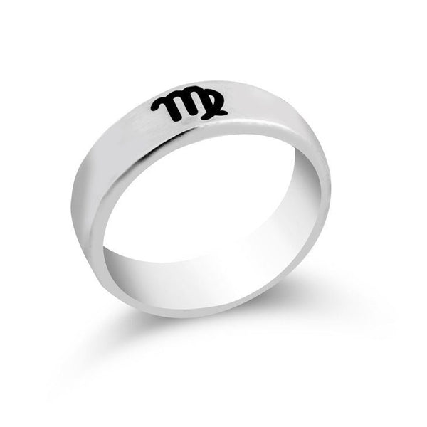 Zodiac Engraved Ring,925 Silver,24K Gold/Rose Gold Plating,Graduation Gift,Mother&#39;s Day Gift,Birthday Gift,Engagement Gift,gifts for her