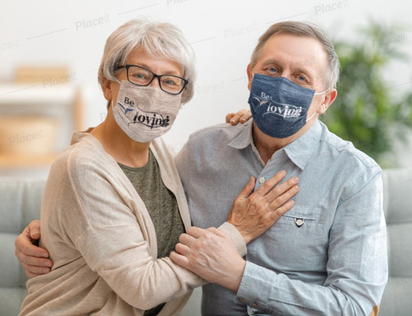 Be Loving Denim,Fleece Look  Realistic Washable  Fabric Mask for adults/kids. Reusable Washable, Thoughtful Funny Valentine&#39;s Gift
