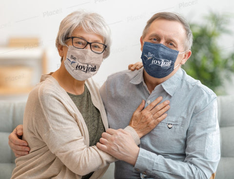 Be Loving Denim,Fleece Look  Realistic Washable  Fabric Mask for adults/kids. Reusable Washable, Thoughtful Funny Valentine&#39;s Gift
