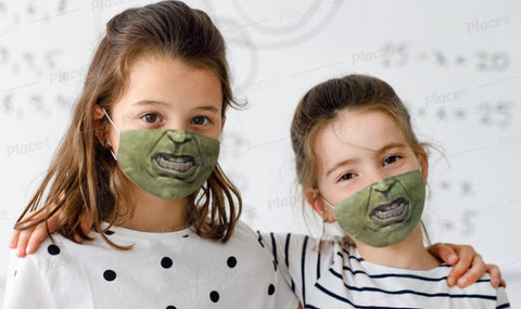 Popular TV Green Monster H Face Mask,Realistic mask,Adults/kids/Washable with nose wire, Thoughtful gifts, Funny Valentine&#39;s Gift for Him,