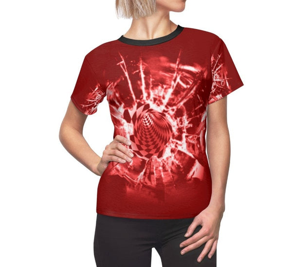 Red Abstract Vortex Adult,Youth/Kids Unisex Lightweight T-shirt,  3D Printed,Anti Covid,Christmas/Thanksgiving/Birthday/Graduation gift