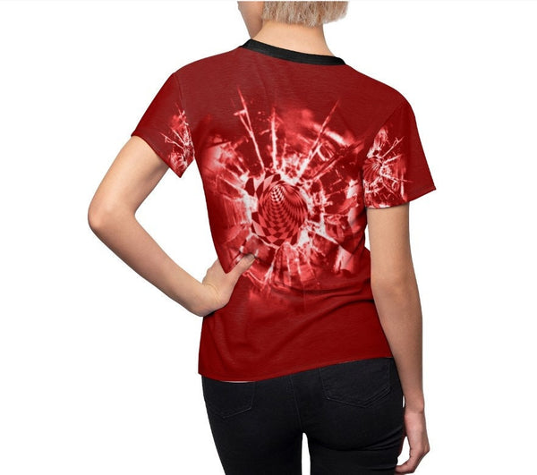 Red Abstract Vortex Adult,Youth/Kids Unisex Lightweight T-shirt,  3D Printed,Anti Covid,Christmas/Thanksgiving/Birthday/Graduation gift