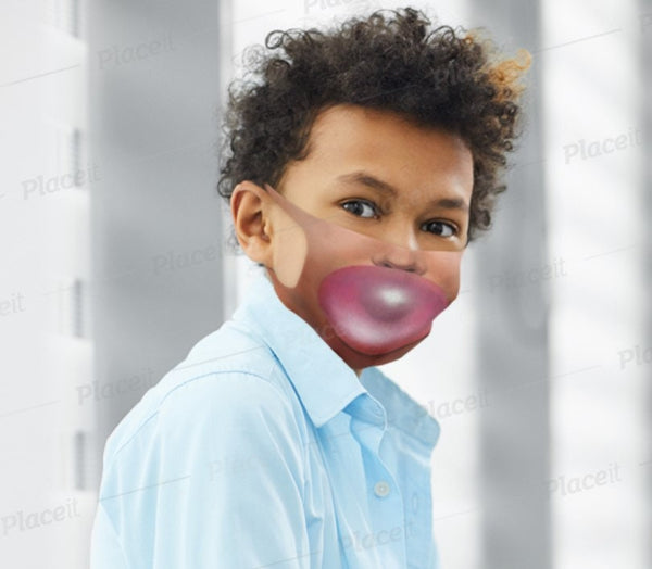 Bubble gum Blowing Fun Face Mask  Realistic,Adults,kids,Washable,Adjustable strap with fitted Nose wire,Funny Valentine&#39;s Gift