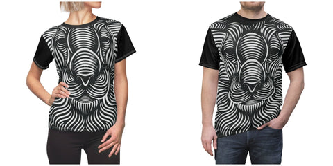 3D LionHead Vortex Optical Illusion Unisex crewneck t-shirts,New Year,birthday/christmas/Anniversary//Valentine/Friends/2022 gifts