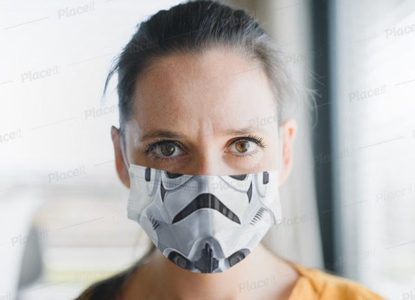 Popular sci-Fi Star Trooper Face Mask, Realistic mask ,Adults/kids/Washable/Adjustable/Nose wire,Thoughtful Funny Valentine&#39;s Gift for him,