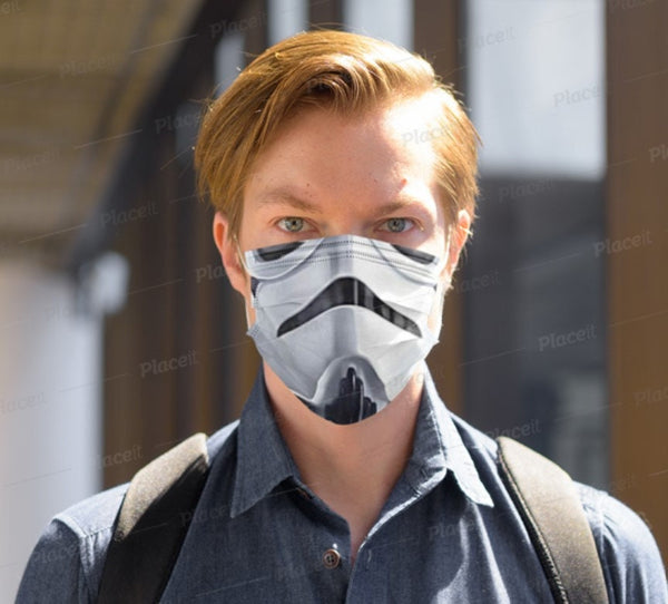 Popular sci-Fi Star Trooper Face Mask, Realistic mask ,Adults/kids/Washable/Adjustable/Nose wire,Thoughtful Funny Valentine&#39;s Gift for him,
