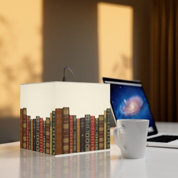 Ancient Books Spines 3D Printed Square Cube Lamp,Contemporary/Modern/Trendy Light/Home Decor Gifts, Stackable Lights