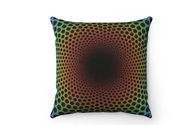 Green Radial Optical illusion Print Cushion & Cover -Linen, Suede, Satin,home decor, Christmas/Thanksgiving/Housewarming/Birthday/Graduation