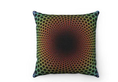 Green Radial Optical illusion Print Cushion & Cover -Linen, Suede, Satin,home decor, Christmas/Thanksgiving/Housewarming/Birthday/Graduation
