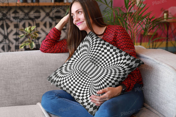 2 Style illusion 3D Print Cushion & Cover, stylish home decor, Christmas,Thanksgiving/Housewarming/Birthday/Graduation
