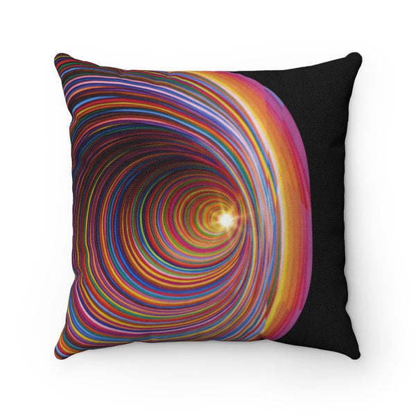 Rainbow Vortex 14-24in   Square Pillow Case