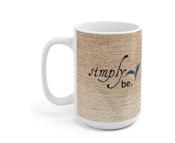 Simply be loving, Canvas,Denim Look Inspirational Mug,Microwave/Dishwasher  safe,Thanksgiving/graduation/bday/christmas gifts