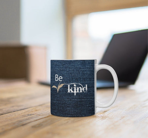 Simply be kind, Canvas Fabric Look Inspirational Mug,Microwave,Dishwasher  safe,Thanksgiving/graduation/bday/christmas gifts