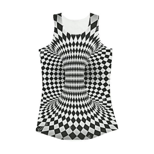 Optical Art Tank Top, Women ,3D Abstract Vortex, Unisex Lightweight T-shirt, 3D Printed, Christmas,Thanksgiving/Birthday/Graduation gift