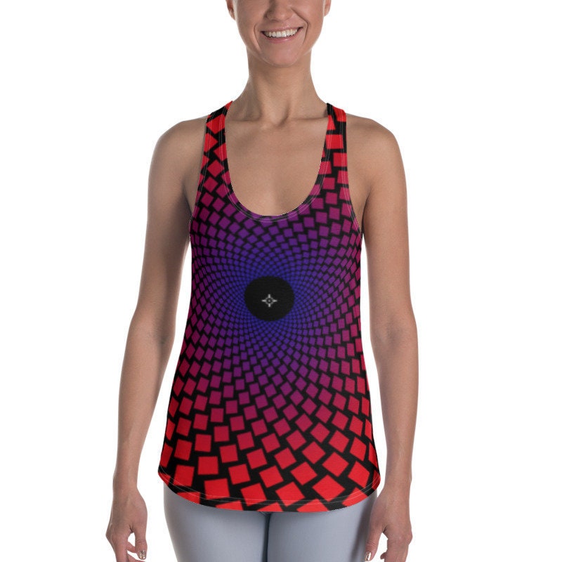 3D Abstract Vortex, Women&#39;s Tank Top,,  Unisex Lightweight T-shirt, 3D Printed, Christmas,Thanksgiving/Birthday/Graduation gift