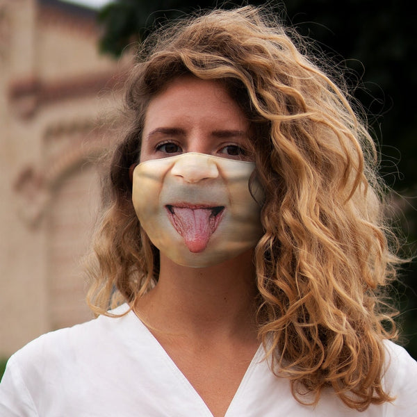 Sticky Tongue Out,Realistic Face Mask,Light,Medium,Dark  ,Adults,kids,Washable,Adjustable strap,fitted Nose wire,Funny Valentine Gifts