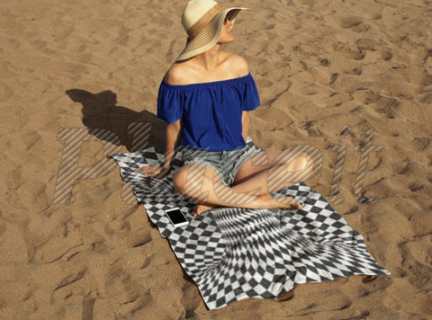 Multi-size Towels, Optical illusion 3D print, Hand, Bath, Beach Towel, Christmas,Thanksgiving/Birthday/Graduation/Housewarming Gift
