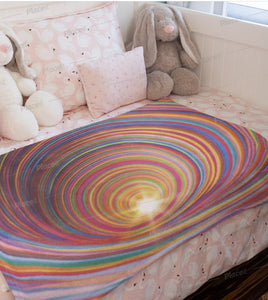 rainbow Baby Blanket  Christmas,Thanksgiving/Housewarming/Baby Shower/Anniversary Gifts
