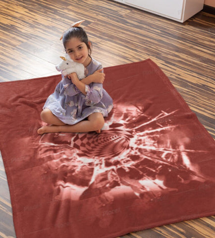 Bullet hole Vortex Blanket Velveteen Plush,Sofa Throw,TV-time Snuggle,Winter Cuddle Blanket,Christmas/Thanksgiving/Graduation/Occasion
