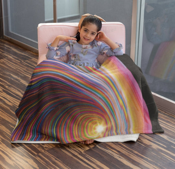rainbow Baby Blanket  Christmas,Thanksgiving/Housewarming/Baby Shower/Anniversary Gifts