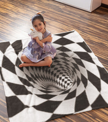 checker vortex  Baby Blanket Christmas,Thanksgiving/Housewarming/Baby Shower/Anniversary Gifts