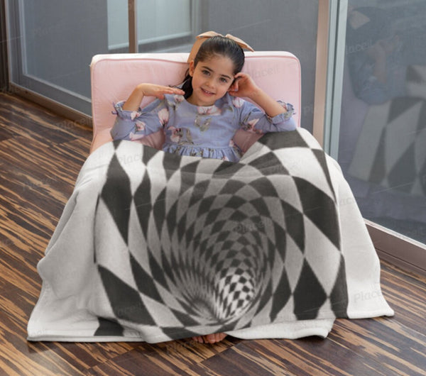 checker vortex  Baby Blanket Christmas,Thanksgiving/Housewarming/Baby Shower/Anniversary Gifts