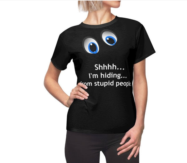 Hiding from Stupid  Unisex Printed crewneck t-shirts,New Year,birthday/christmas/Anniversary/Covid/Valentine/Friends/2021 gifts