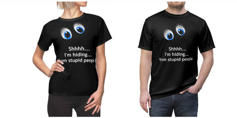 Hiding from Stupid  Unisex Printed crewneck t-shirts,New Year,birthday/christmas/Anniversary/Covid/Valentine/Friends/2021 gifts