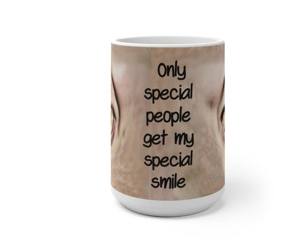 Special Smile, Ugly Face Mask, Teeth Witchy Grin Funny Mug,Sarcastic Quotes Mug/Printed Magic Mug/Color Changing Ceramic Mug, Microwave safe