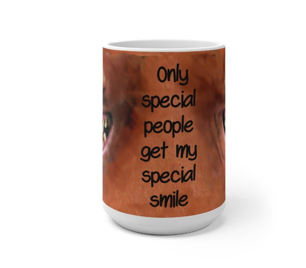 Special Smile, Ugly Face Mask, Teeth Witchy Grin Funny Mug,Sarcastic Quotes Mug/Printed Magic Mug/Color Changing Ceramic Mug, Microwave safe