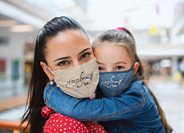 Simply Be Denim,Fleece Look  Realistic Washable  Fabric Mask for adults/kids. Reusable Washable, Thoughtful Funny Valentine&#39;s Gift