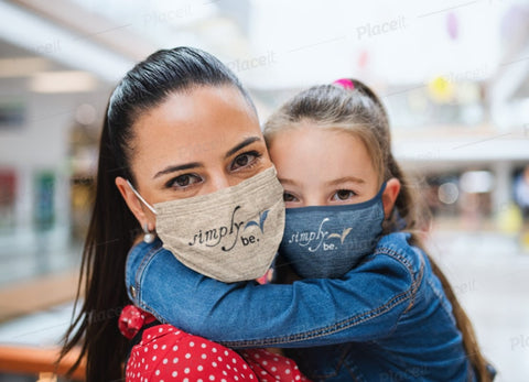Simply Be Denim,Fleece Look  Realistic Washable  Fabric Mask for adults/kids. Reusable Washable, Thoughtful Funny Valentine&#39;s Gift