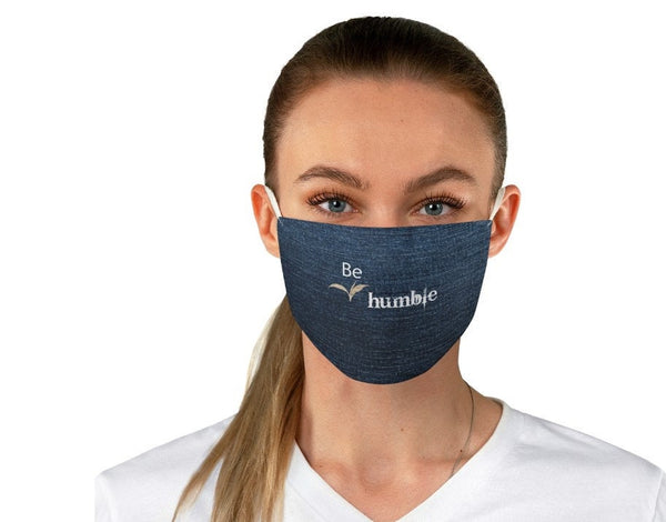 Be Humble Denim,Fleece Look  Realistic Washable  Fabric Mask for adults/kids. Reusable Washable, Thoughtful Funny Valentine&#39;s Gift