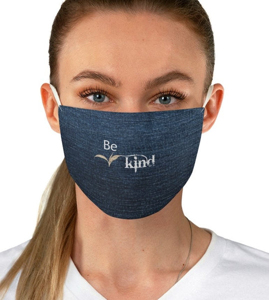 Customizable Be Kind Denim,Fleece Look  Realistic Washable  Fabric Mask for adults,kids. Reusable Washable,Funny Valentine&#39;s Gift