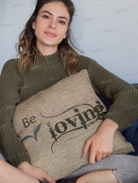 Be Loving, 3D Print Cushion & Cover  Trendy Stylish homedecor,Christmas,Birthday/Graduation/Anniversary Gift