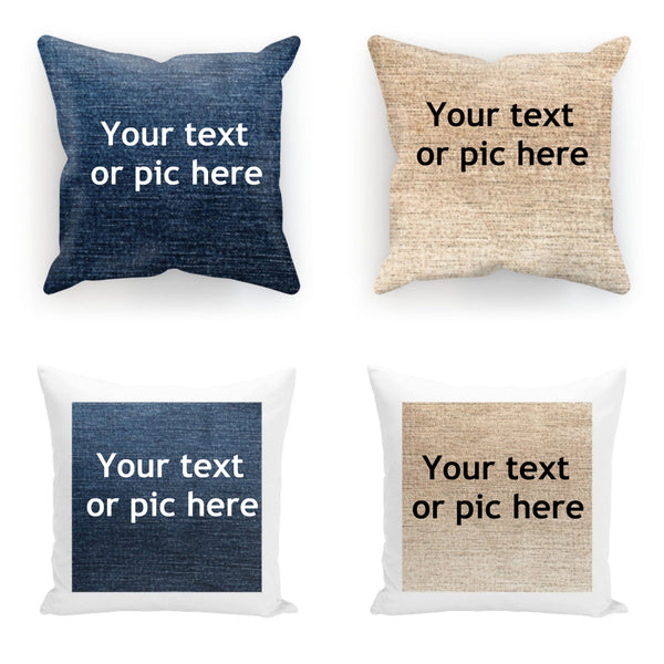 Personalized 3D Print Cushion & Cover in  Canvas, Suede, Satin, Trendy Stylish homedecor,Christmas,Birthday/Graduation/Anniversary Gift