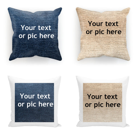 Personalized 3D Print Cushion & Cover in  Canvas, Suede, Satin, Trendy Stylish homedecor,Christmas,Birthday/Graduation/Anniversary Gift
