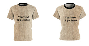Personalized T-shirt, Canvas Suede look Lightweight 3D Printed,  Unisex T-shirt,husband,wife/gf/bf/grans/dad/mom/bday/christmas gift