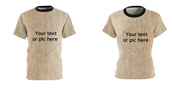 Personalized T-shirt, Canvas Suede look Lightweight 3D Printed,  Unisex T-shirt,husband,wife/gf/bf/grans/dad/mom/bday/christmas gift