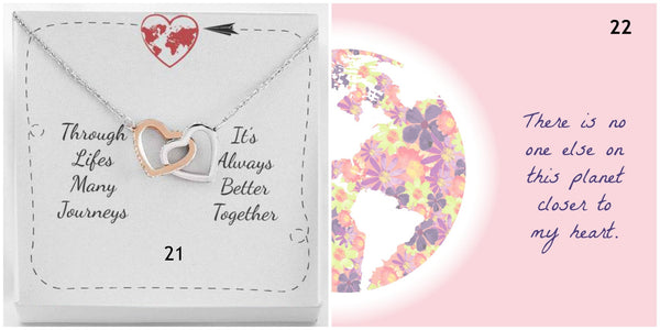 Intertwined Hearts Interlocked Pendants Necklace,Adjustable Chain,lobster clasp,thanksgiving,christmas,birthday,graduation,anniversary gifts