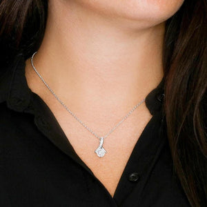 Tear Drop Pendant Necklace,white gold,gifts for her,unique jewelry gift, birthday gift,mother&#39;s day gift,anniversary gift, engagement gift