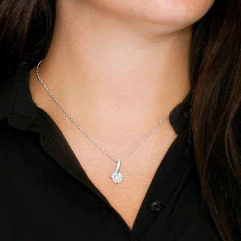 Tear Drop Pendant Necklace,white gold,gifts for her,unique jewelry gift, birthday gift,mother&#39;s day gift,anniversary gift, engagement gift