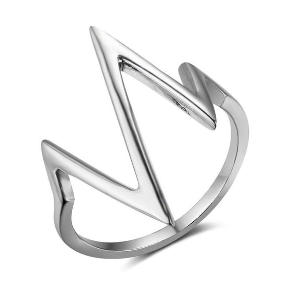For Her Heartbeat Ring with/out Zirconia,Sterling Silver/24K Gold/Rose Gold,Graduation Gift,Mother&#39;s Day Gift,Birthday Gift,Engagement Gift
