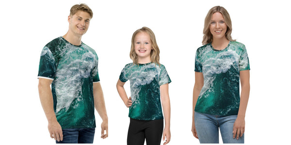 Oceanic Waterworld T-shirt, 3D print Unisex, Adults,Kids, Christmas/Thanksgiving/Birthday/Anniversary/LGBTQ Gifts
